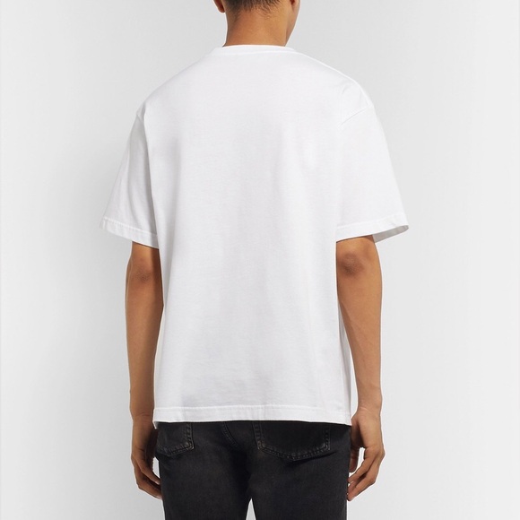 🆕 Balenciaga - Logo-Print Cotton-Jersey T-Shirt - White - Picture 9 of 9